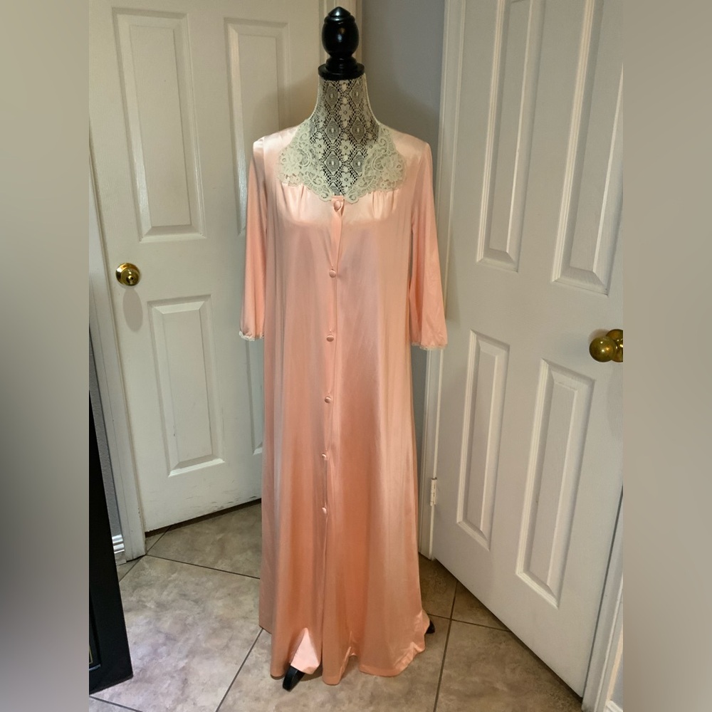 Vintage 70s vanity fair nylon peignoir set size 32